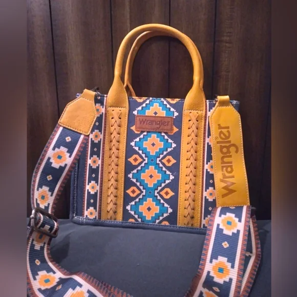 Montawest Wrangler Women's Tote Multicolor Patterned Bag - Picture 8 of 8